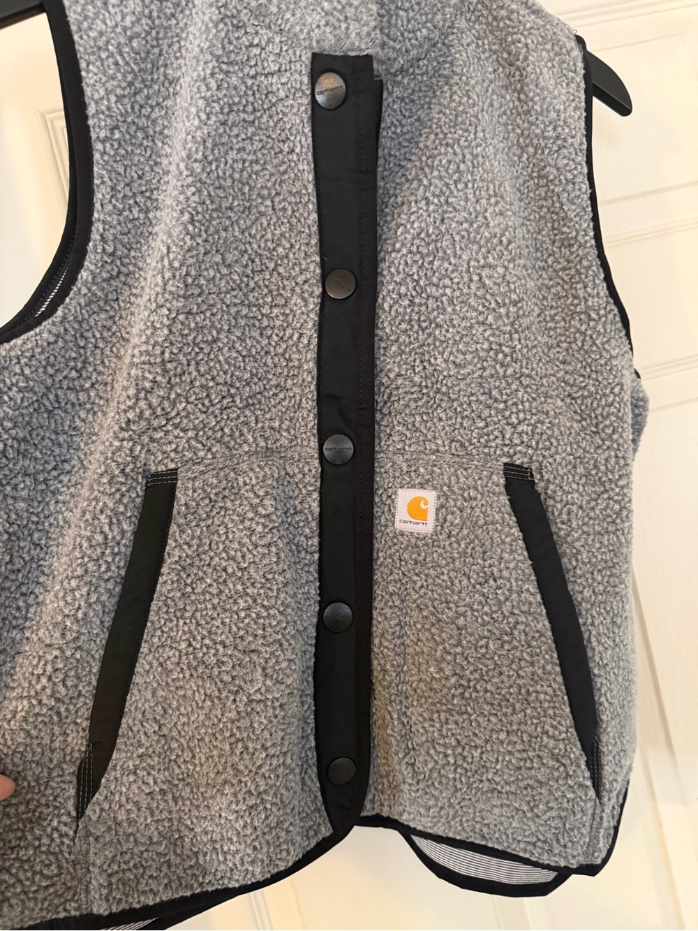Carhartt Gray Fleece Sherpa Vest NWT Sz M - Picture 2 of 6